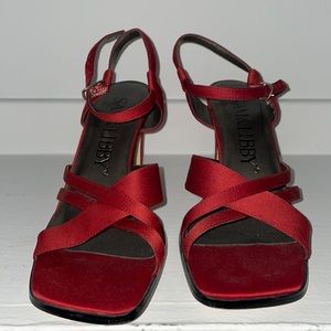 Red formal heels